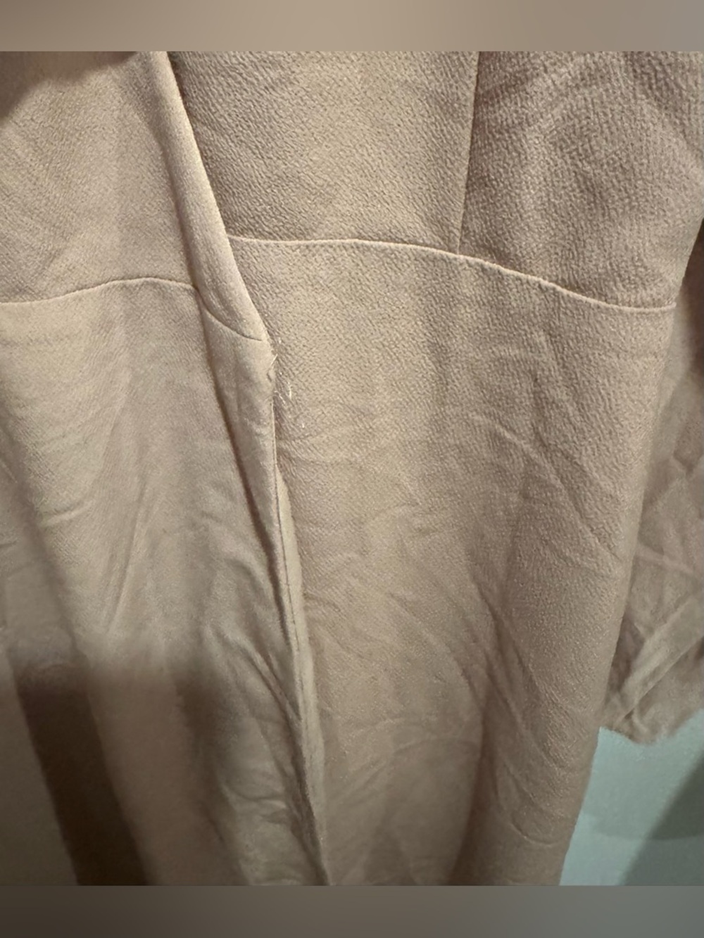 Wilfred Josie Wrap Dress Nude Roebuck ruffle midi party office street tunic M - Picture 9 of 10